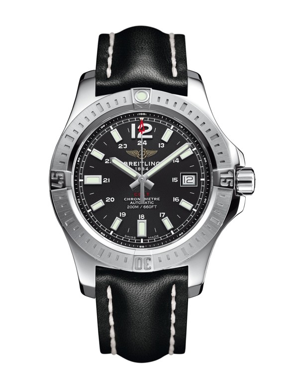 Breitling Colt 41 Automatic Volcano Black / Calf • A1731311.BE90.428X ...