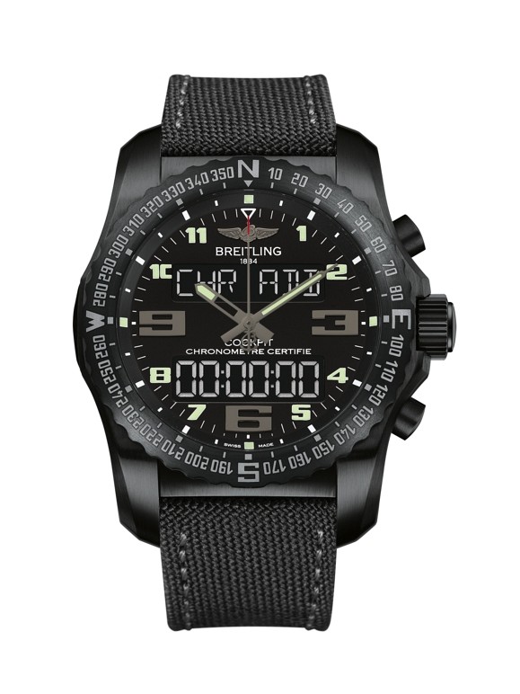 Breitling Cockpit B50 Night Mission / Black / Military • VB501022.BD41 ...