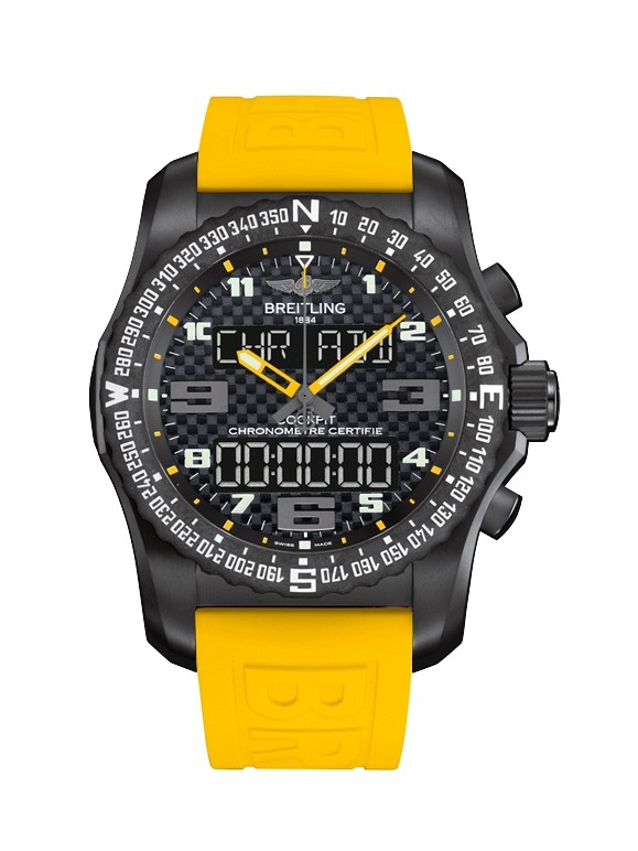 Breitling Cockpit B50 Night Mission / Carbon Yellow / Rubber / Boutique ...