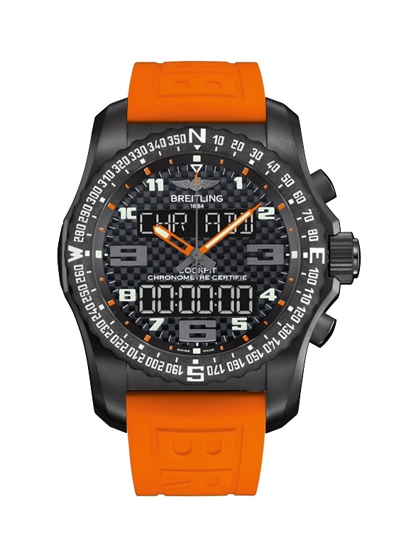 Breitling Cockpit B50 Night Mission / Carbon Orange / Rubber / Boutique ...