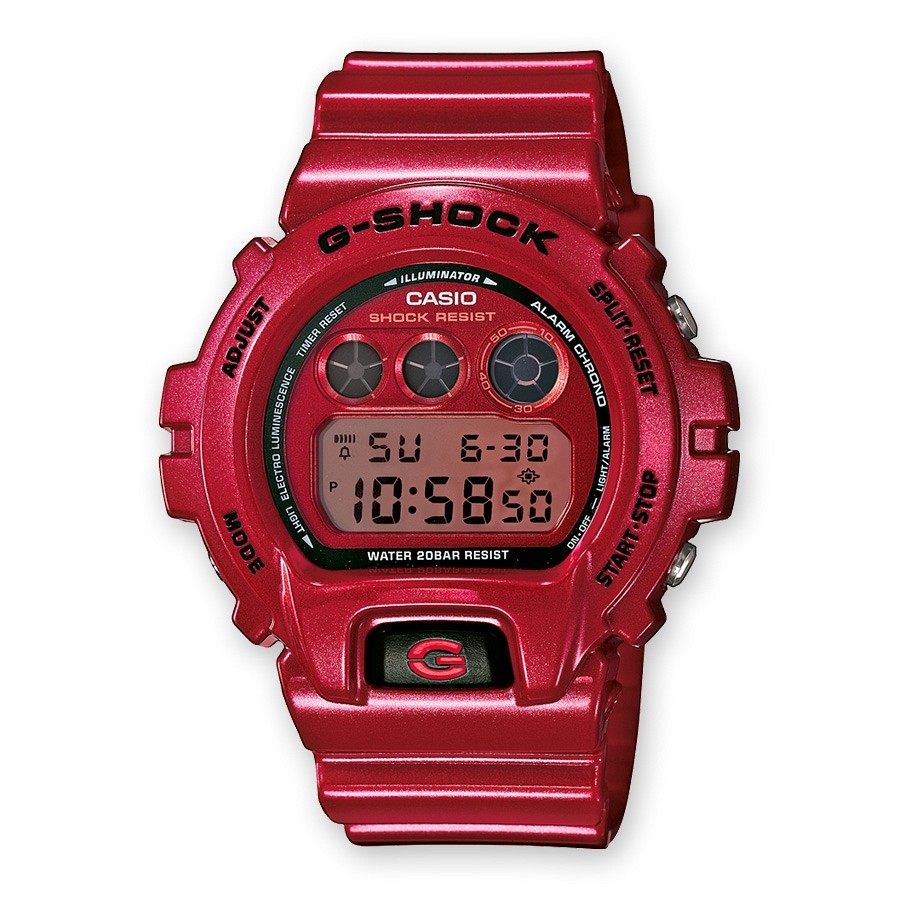 Casio DW-6900MF-4 Red Metallic • DW-6900MF-4 | WatchDetails