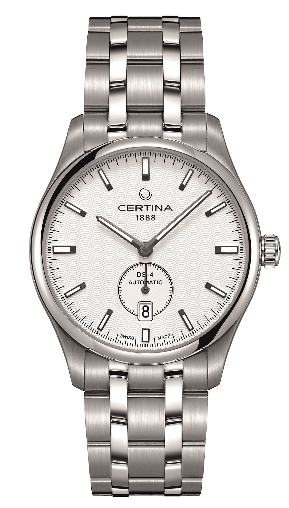 Certina DS-4 Small Second Silver Bracelet • C0224281103100 | WatchDetails