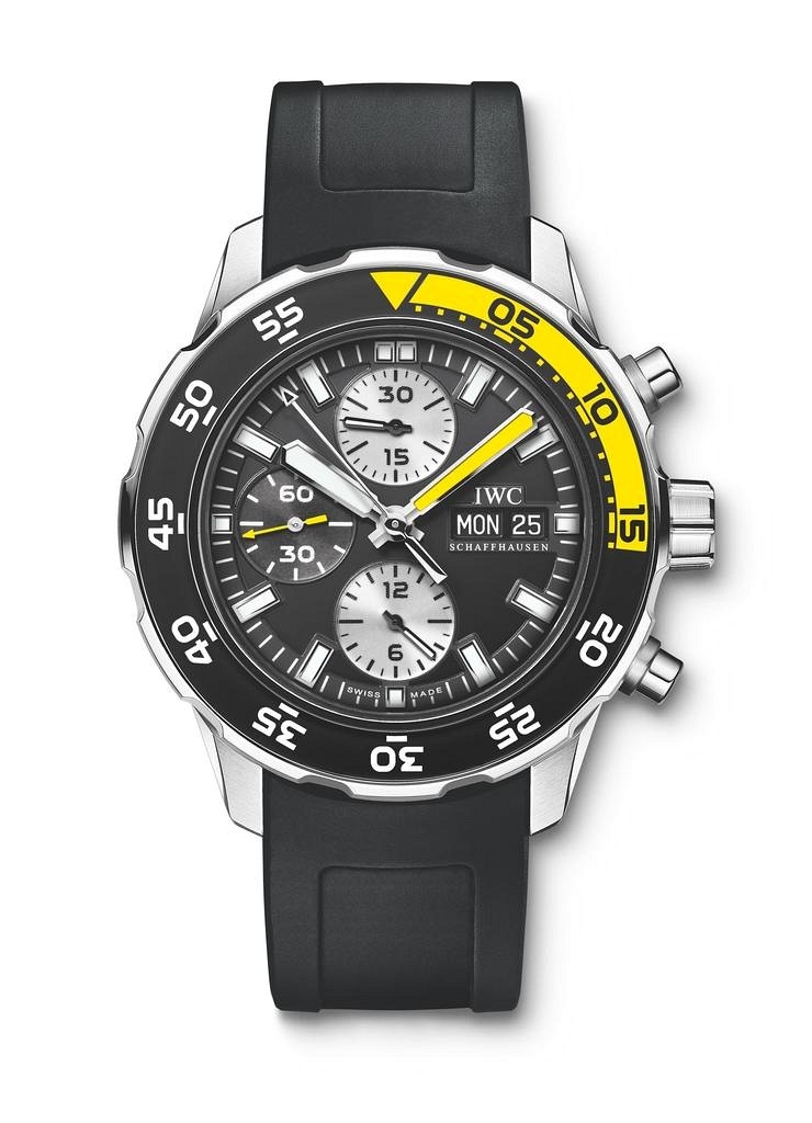 IWC Aquatimer Chronograph Stainless Steel / Black / Rubber â€¢ IW3767-02