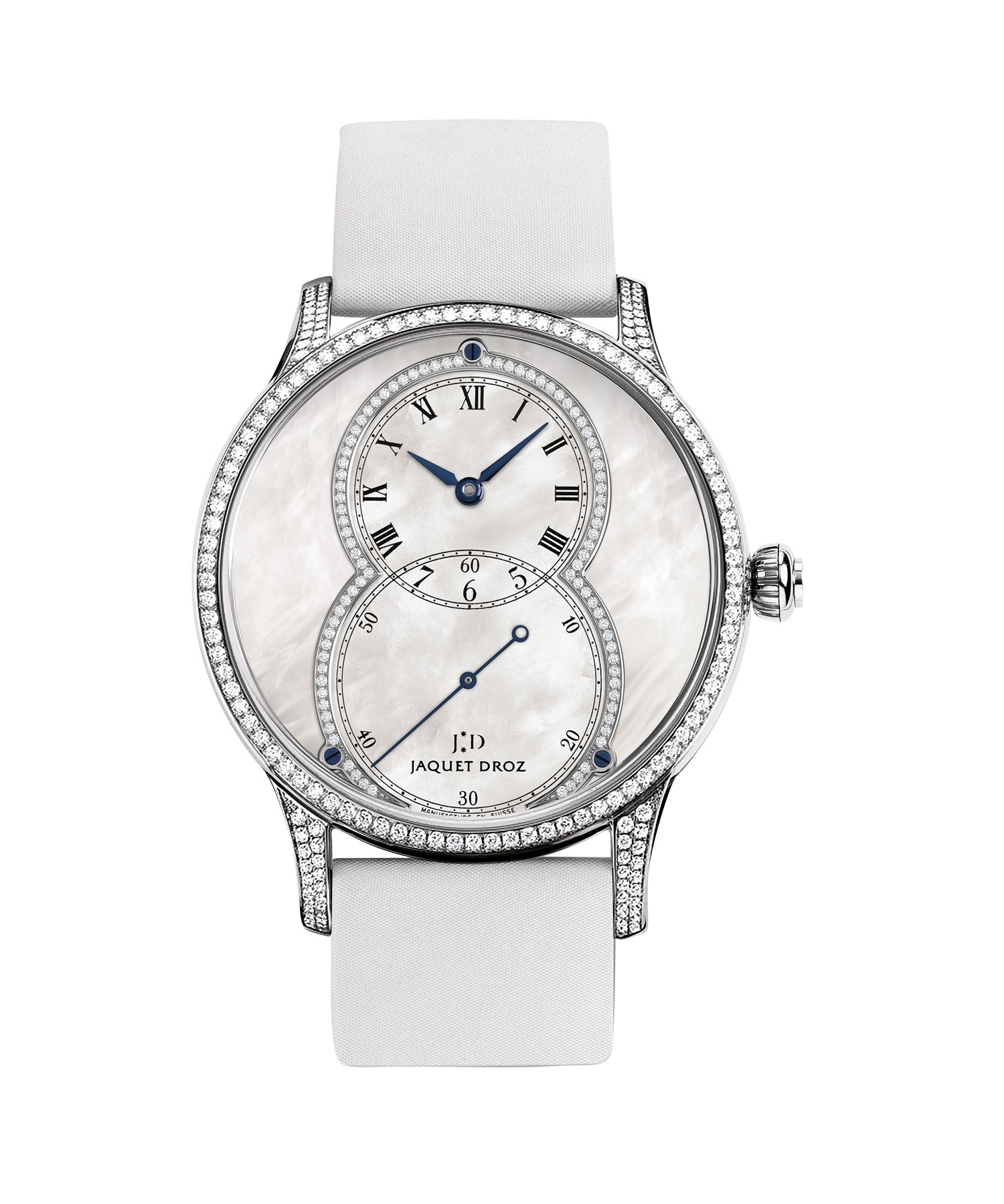 Jaquet Droz Grande Seconde 39 Mother of Pearl Diamond / White Gold ...