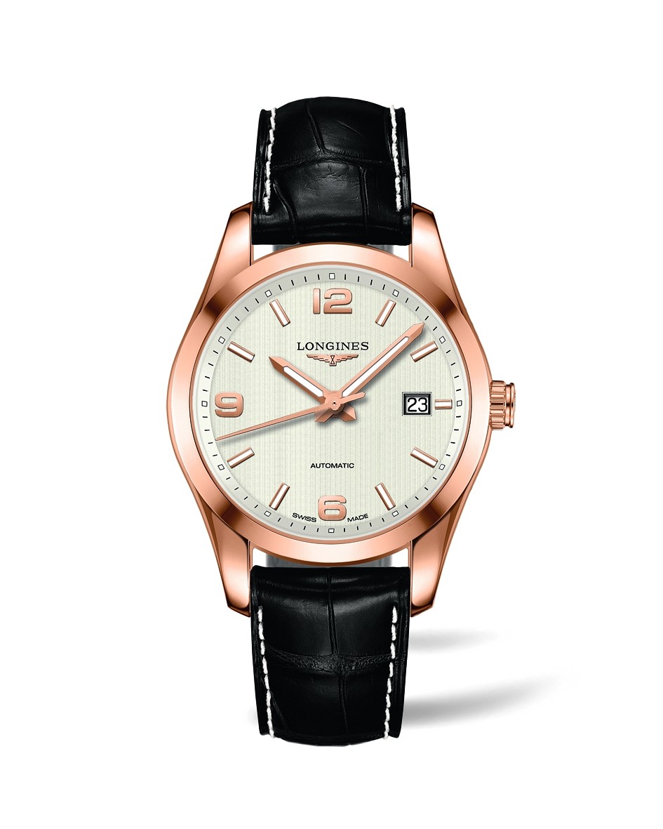 Longines Conquest Classic Automatic 40 Pink Gold Silver • L2.785.8.76.3 ...