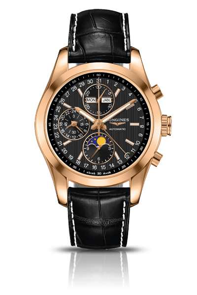 Longines Conquest Classic Moonphase Rose Gold Black • L2.798.8.52.3 ...